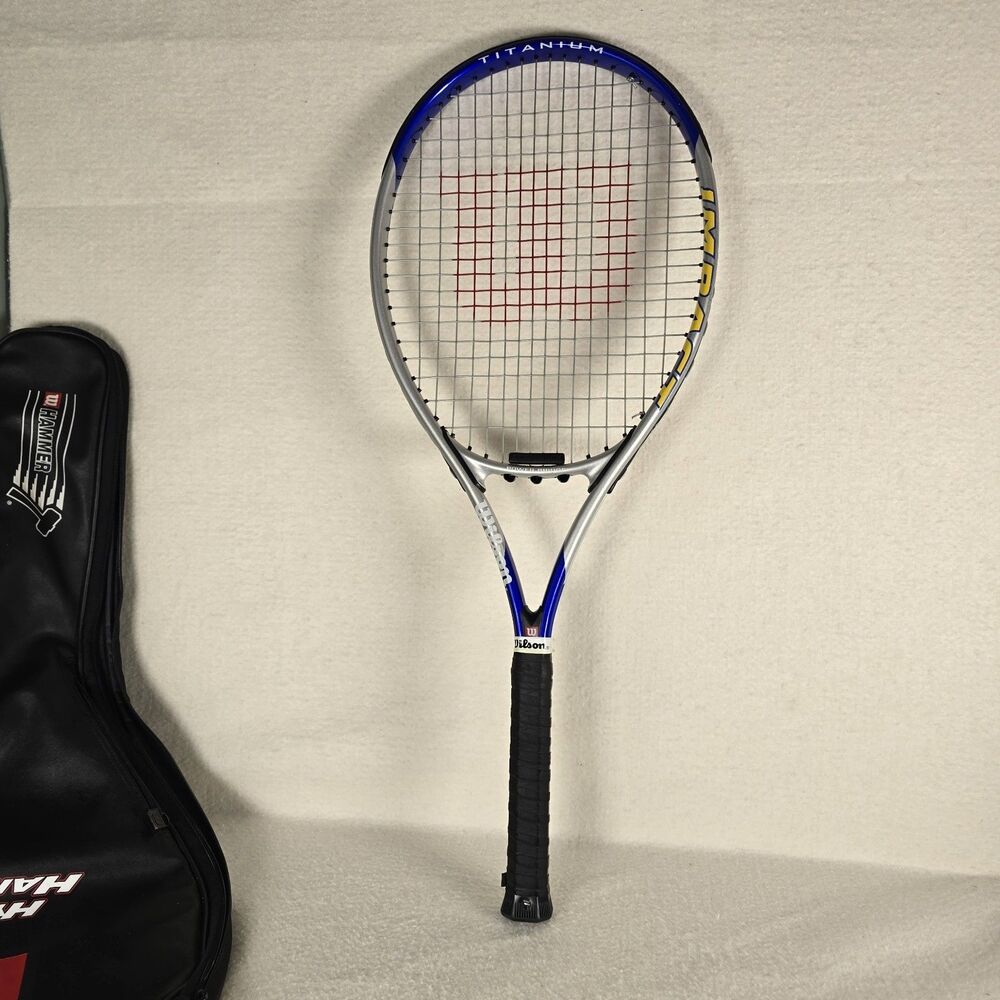 Wilson Impact Titanium Tennis Racquet 4 1/4" Grip 105 Head With Wilson Case